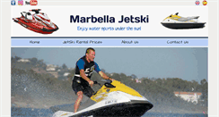 Desktop Screenshot of marbellajetski.com